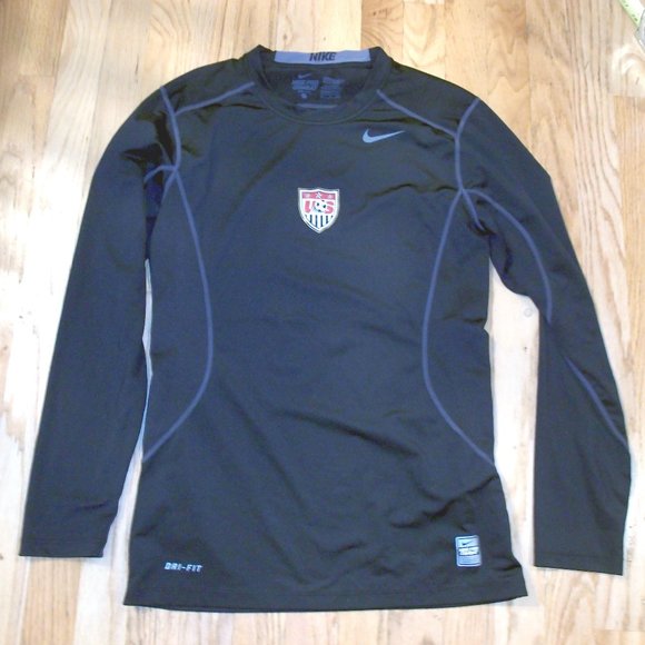 NIKE-DRI FIT PRO -COMBAT FITTED LONG SLEEVE WORTKOUT TOP-SMALL - Picture 1 of 6